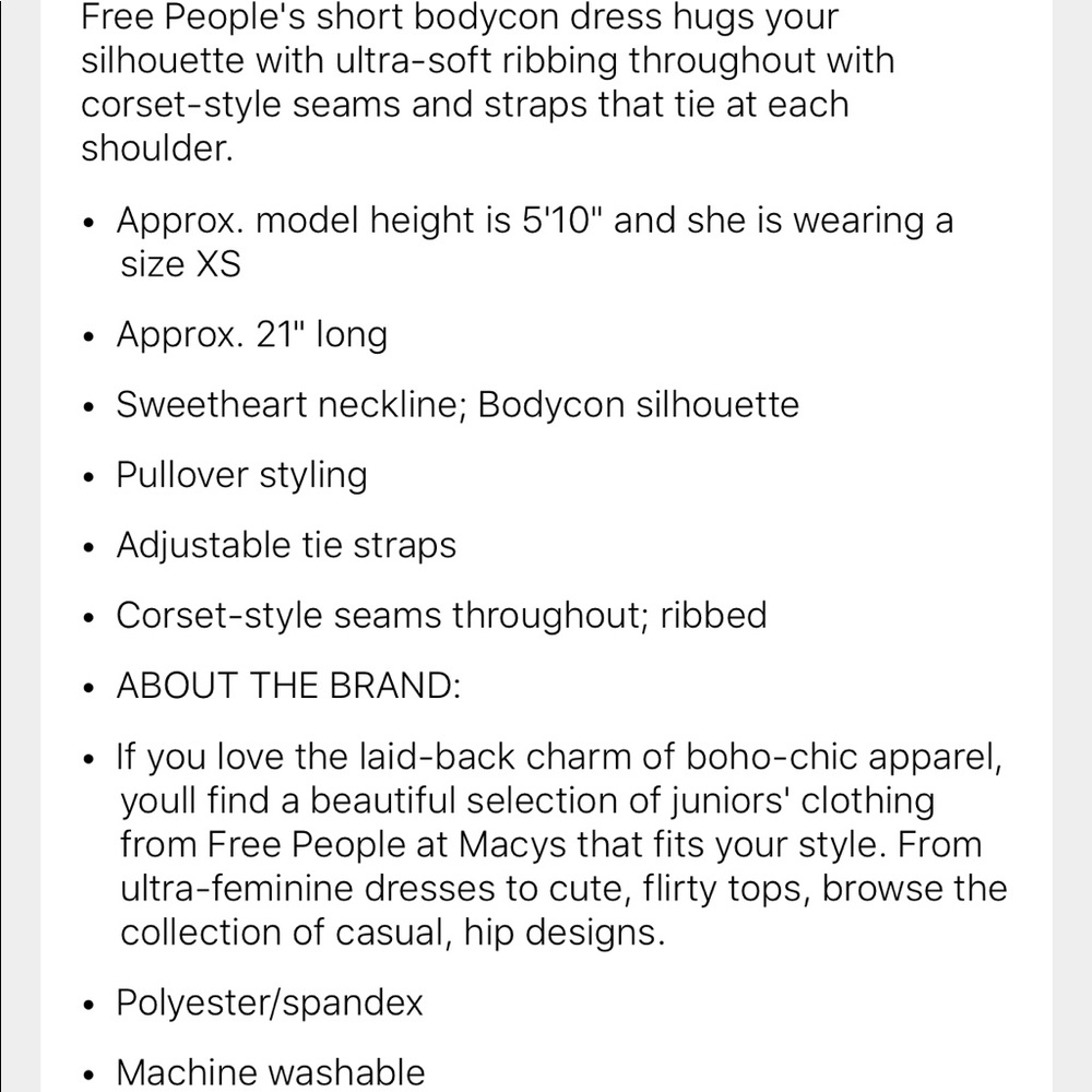 Free People Something Bout You BodyCon Dress S - Picture 8 of 8